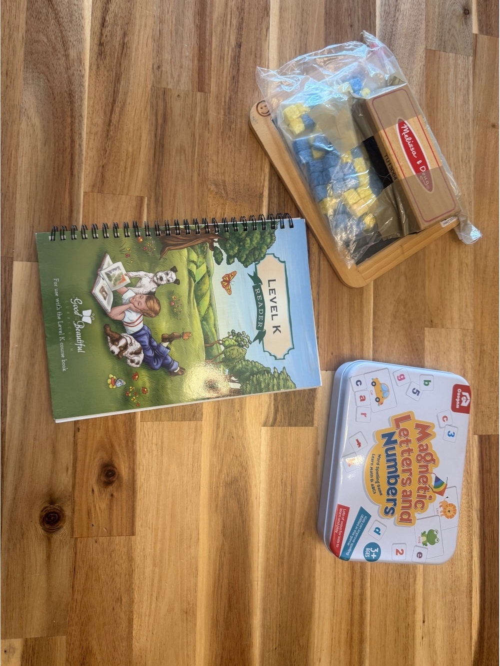Homeschool Kindergarten Reading & Spelling Bundle TGTB Reader Magnetic Tiles etc